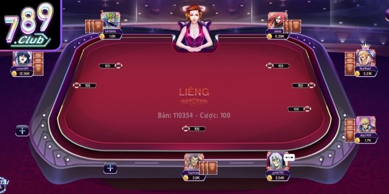 Quy trình tham gia một ván chơi liêng 789Club cụ thể